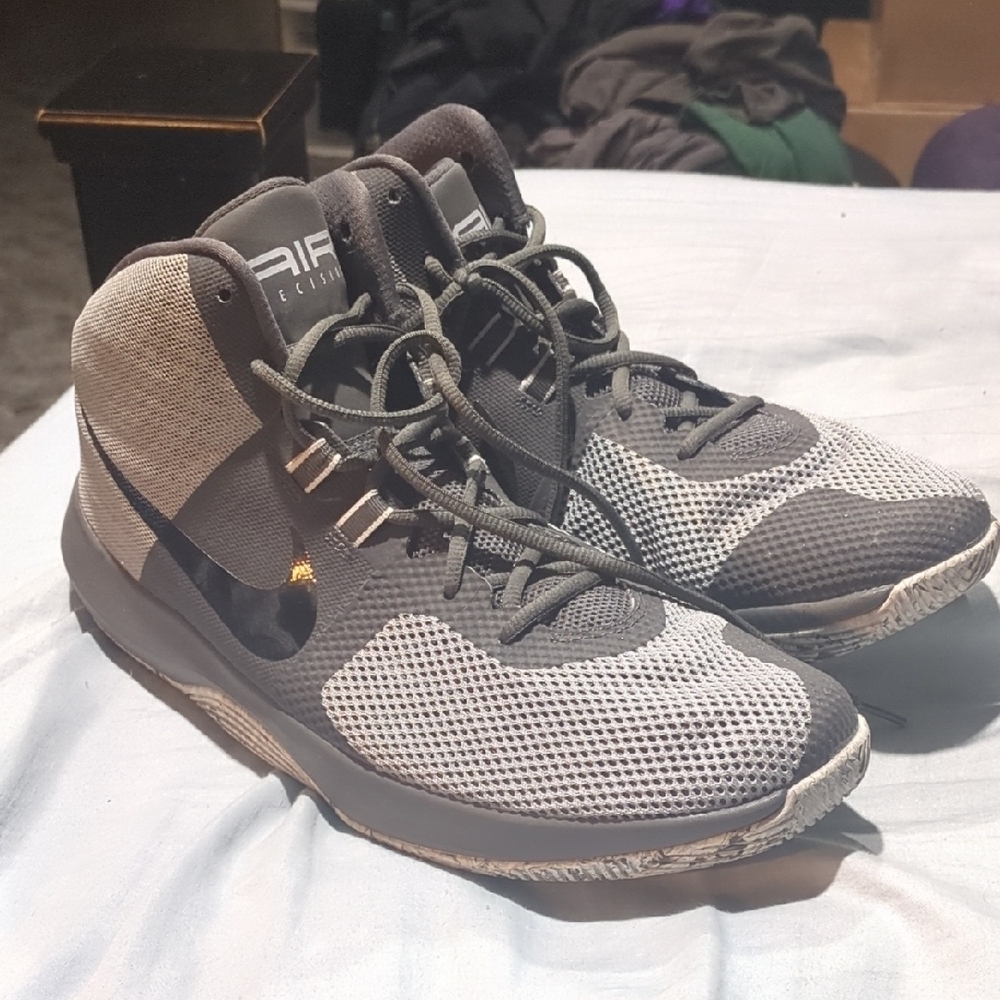 Nike Gray Men's High-Top Sneakers
